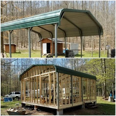 turning a metal carport into a house|build your own carport canopy.